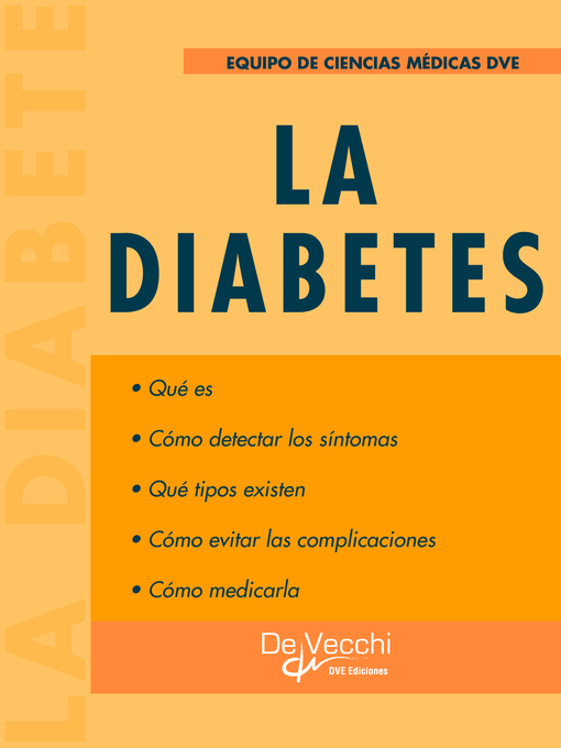 Title details for La diabetes by Equipo de ciencias médicas DVE - Available